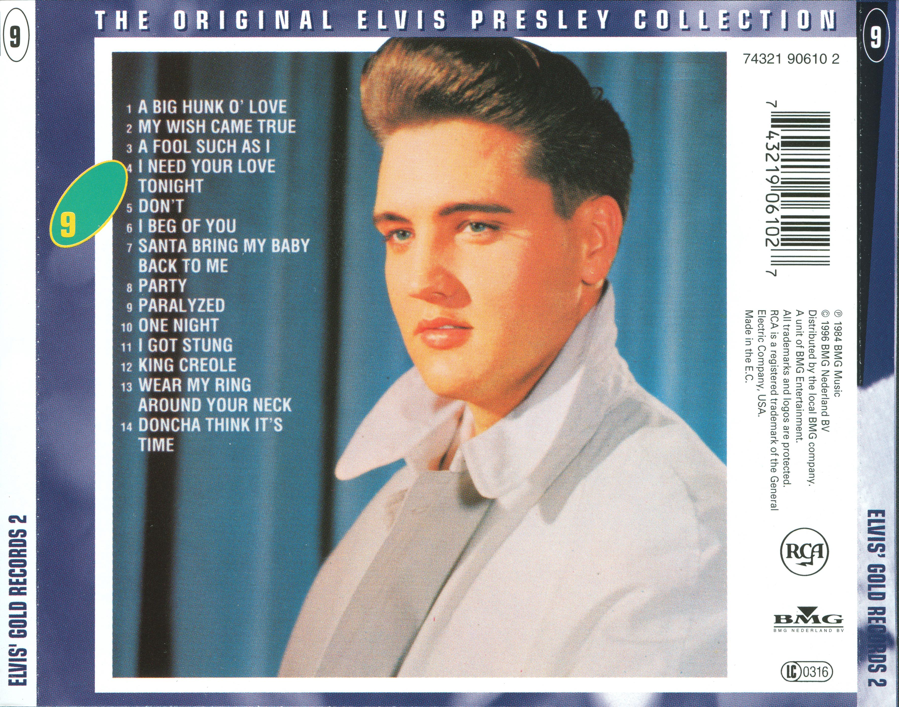 Elvis Presley  The Original Elvis Presley Collection 09; Elvis Gold Records 2 : Back